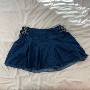 Y2K Denim Midi Skirt
